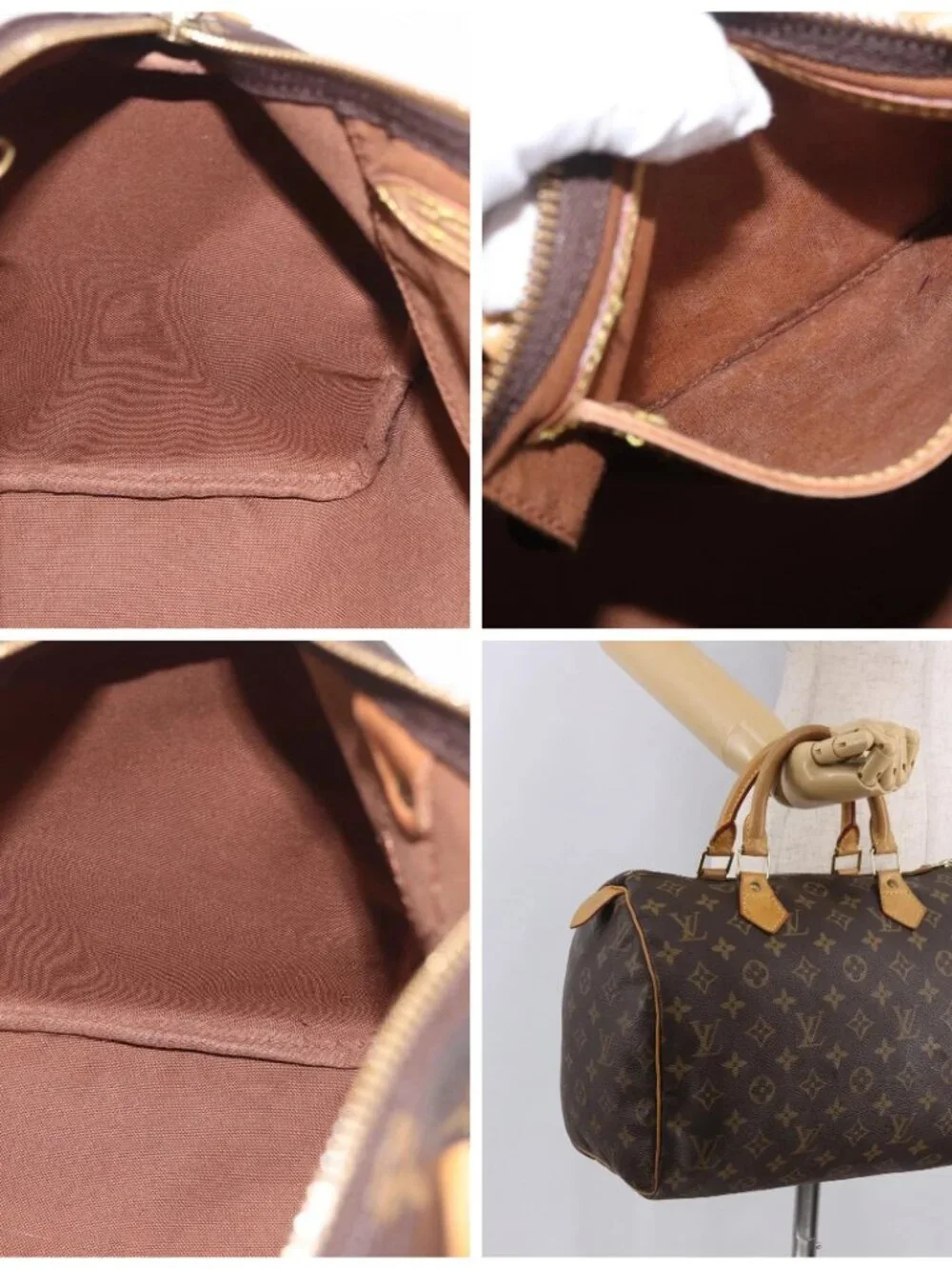 LOUIS VUITTON Monogram Speedy 30 Hand Bag M41526 LV Auth 187952A